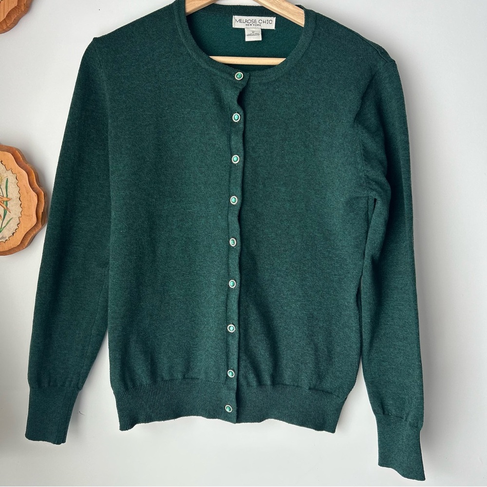 Melrose and Market Women's Forest Green Cardigan